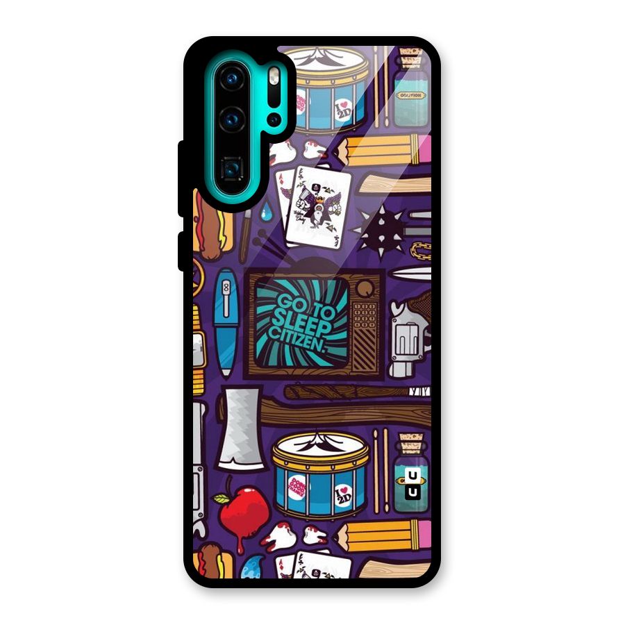 Go To Sleep Glass Back Case for Huawei P30 Pro