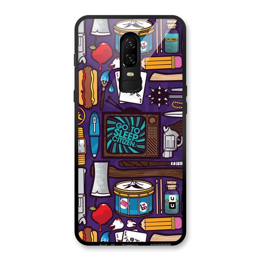 Go To Sleep Glass Back Case for OnePlus 6
