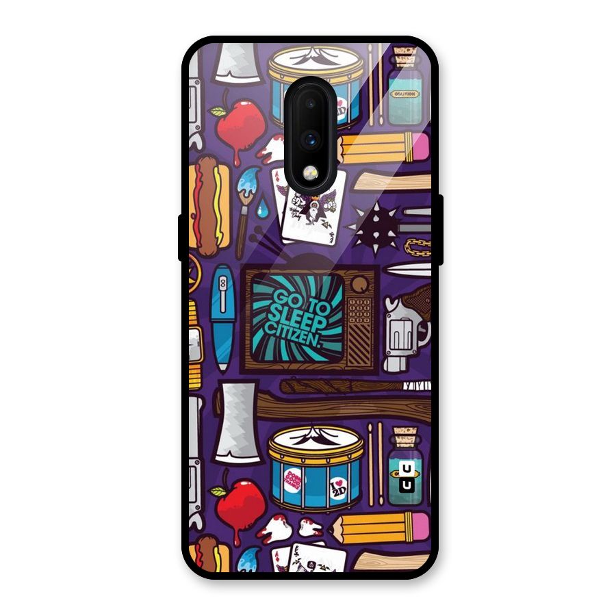 Go To Sleep Glass Back Case for OnePlus 7