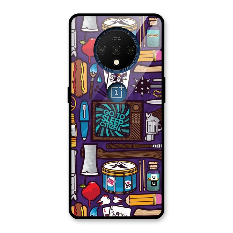 Go To Sleep Glass Back Case for OnePlus 7T