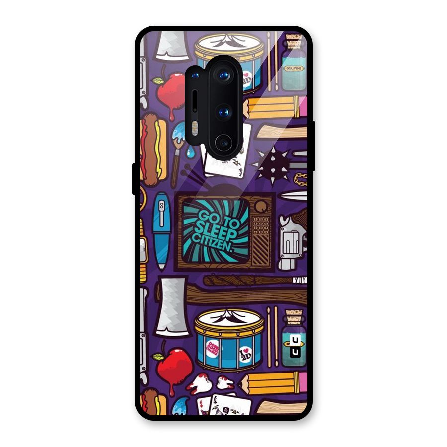 Go To Sleep Glass Back Case for OnePlus 8 Pro
