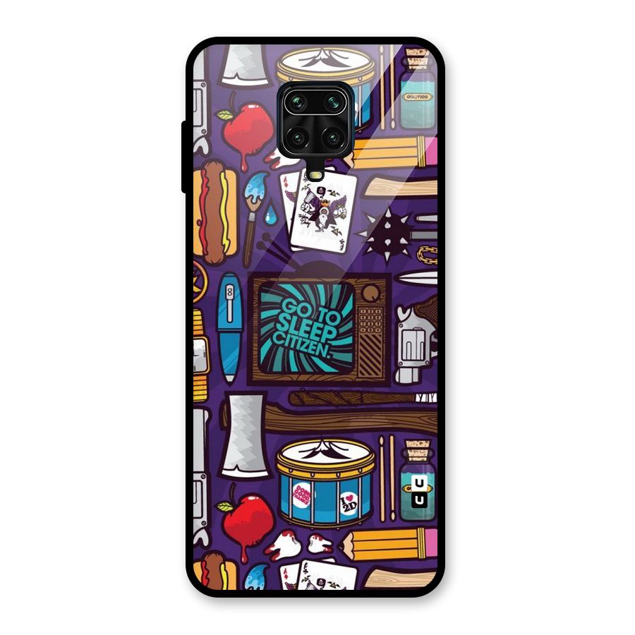 Go To Sleep Glass Back Case for Poco M2 Pro