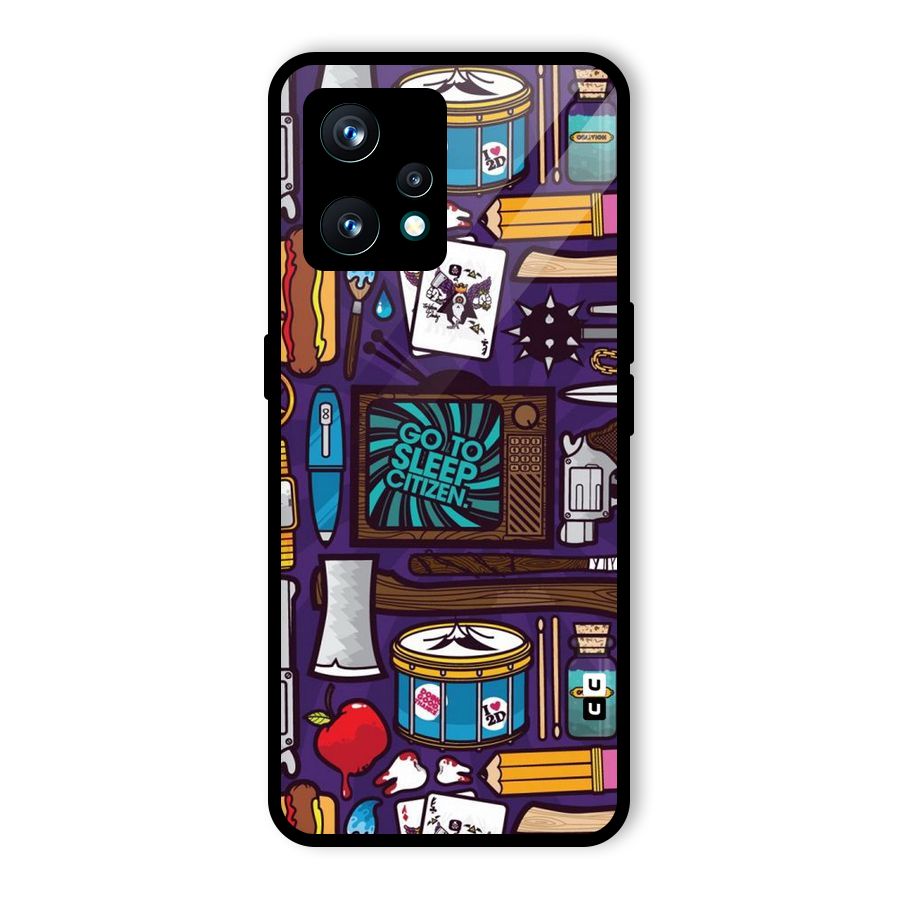Go To Sleep Glass Back Case for Realme 9 Pro Plus 5G