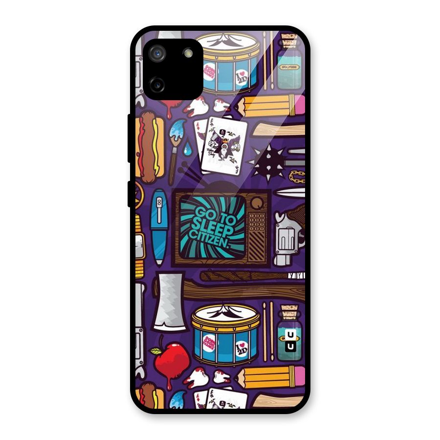 Go To Sleep Glass Back Case for Realme C11