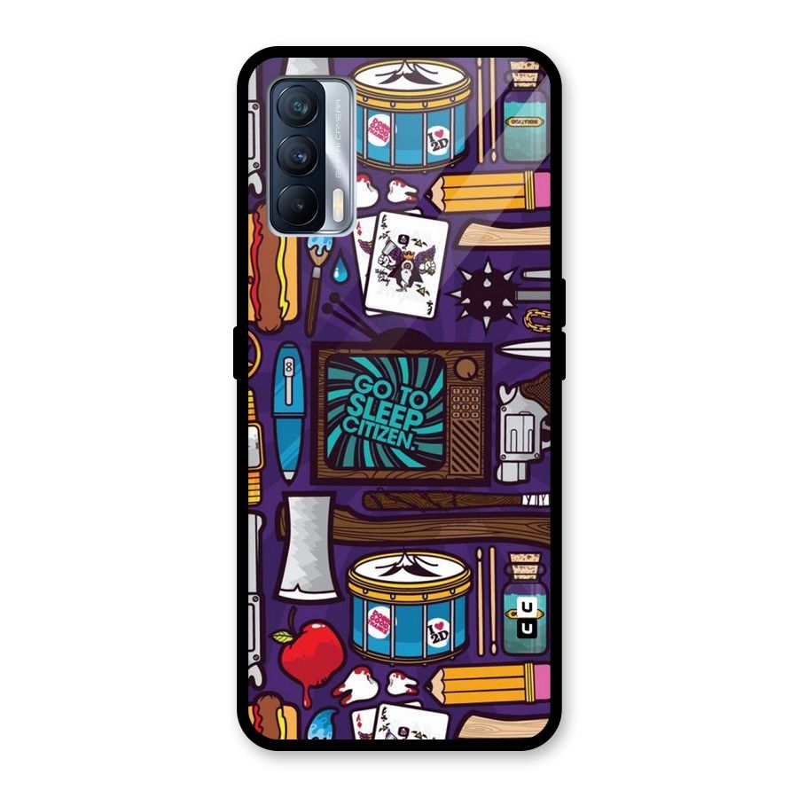 Go To Sleep Glass Back Case for Realme X7