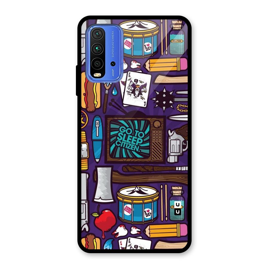 Go To Sleep Glass Back Case for Redmi 9 Power