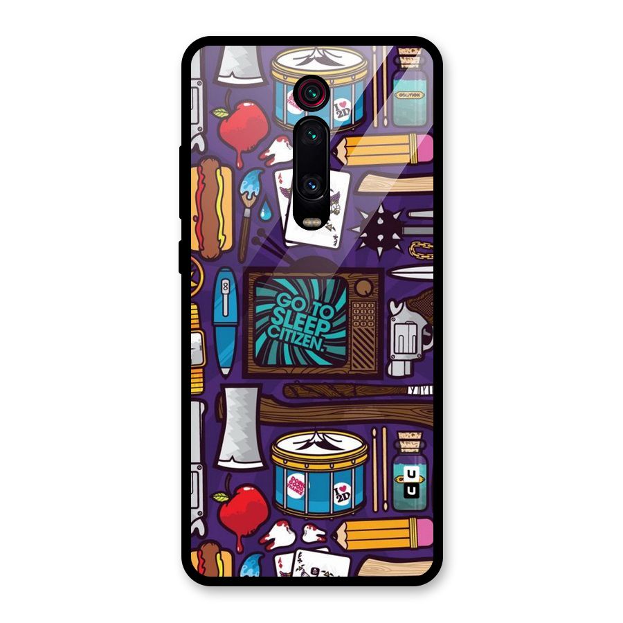 Go To Sleep Glass Back Case for Redmi K20 Pro
