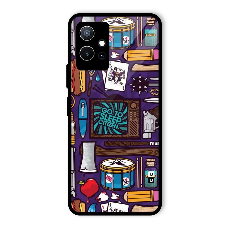 Go To Sleep Glass Back Case for Vivo T1 5G