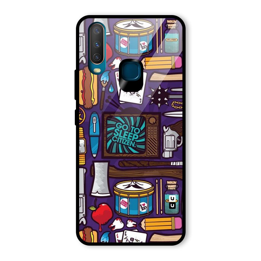 Go To Sleep Glass Back Case for Vivo U10