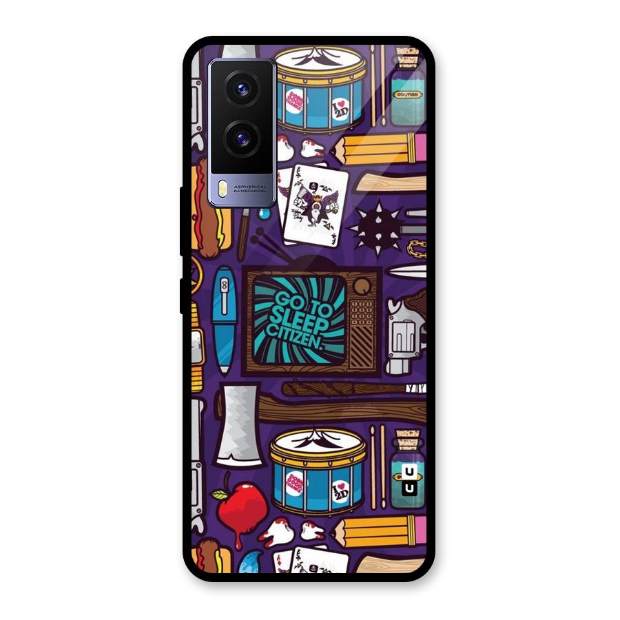 Go To Sleep Glass Back Case for Vivo V21e 5G