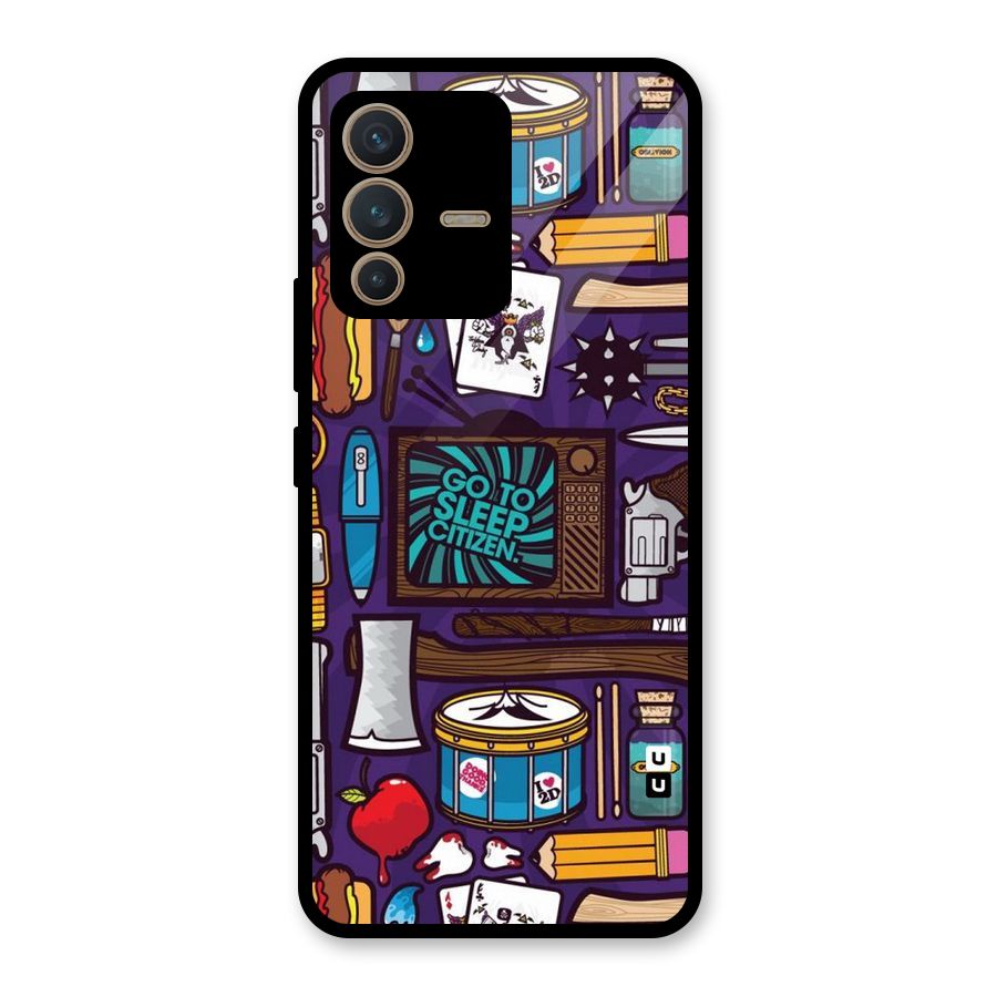 Go To Sleep Glass Back Case for Vivo V23 5G
