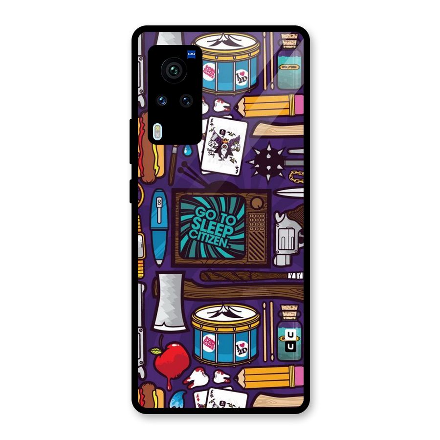 Go To Sleep Glass Back Case for Vivo X60 Pro