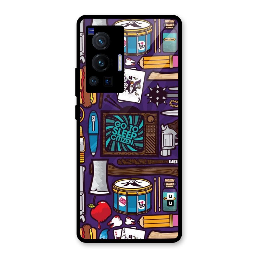 Go To Sleep Glass Back Case for Vivo X70 Pro