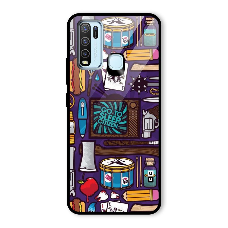 Go To Sleep Glass Back Case for Vivo Y50