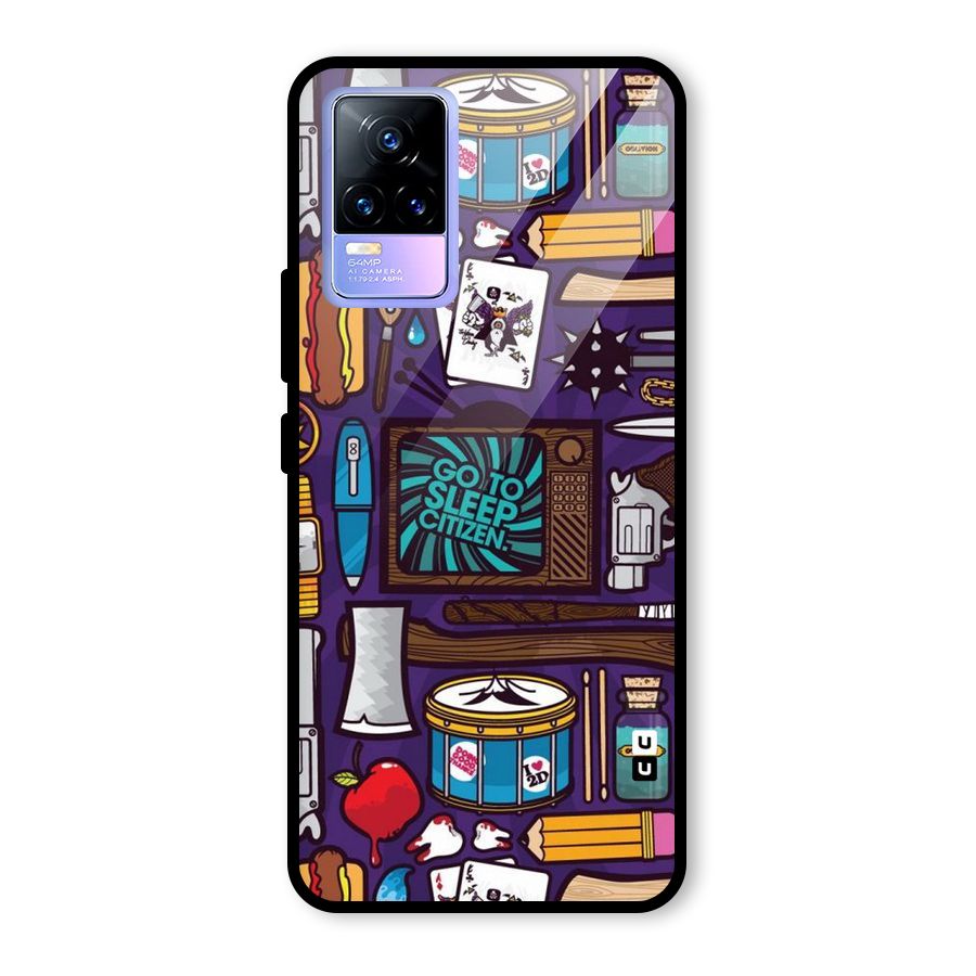 Go To Sleep Glass Back Case for Vivo Y73