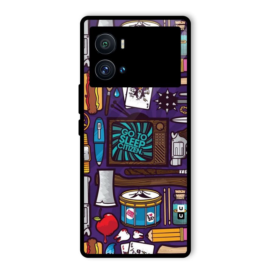Go To Sleep Glass Back Case for Vivo iQOO 9 Pro
