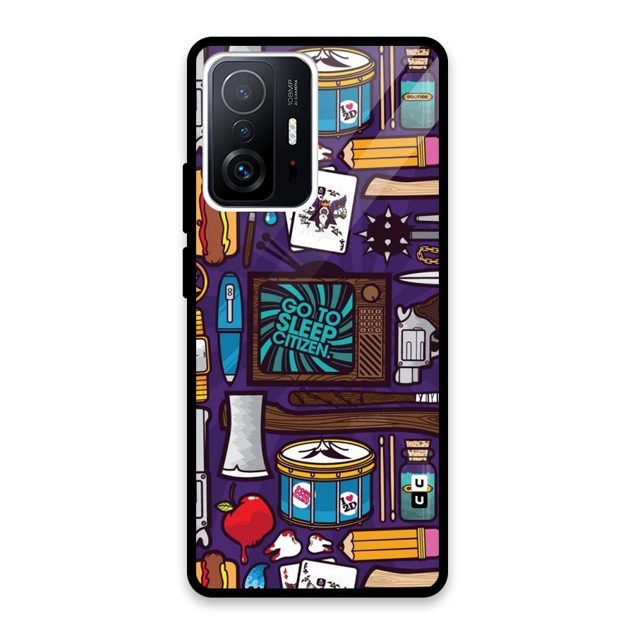 Go To Sleep Glass Back Case for Xiaomi 11T Pro