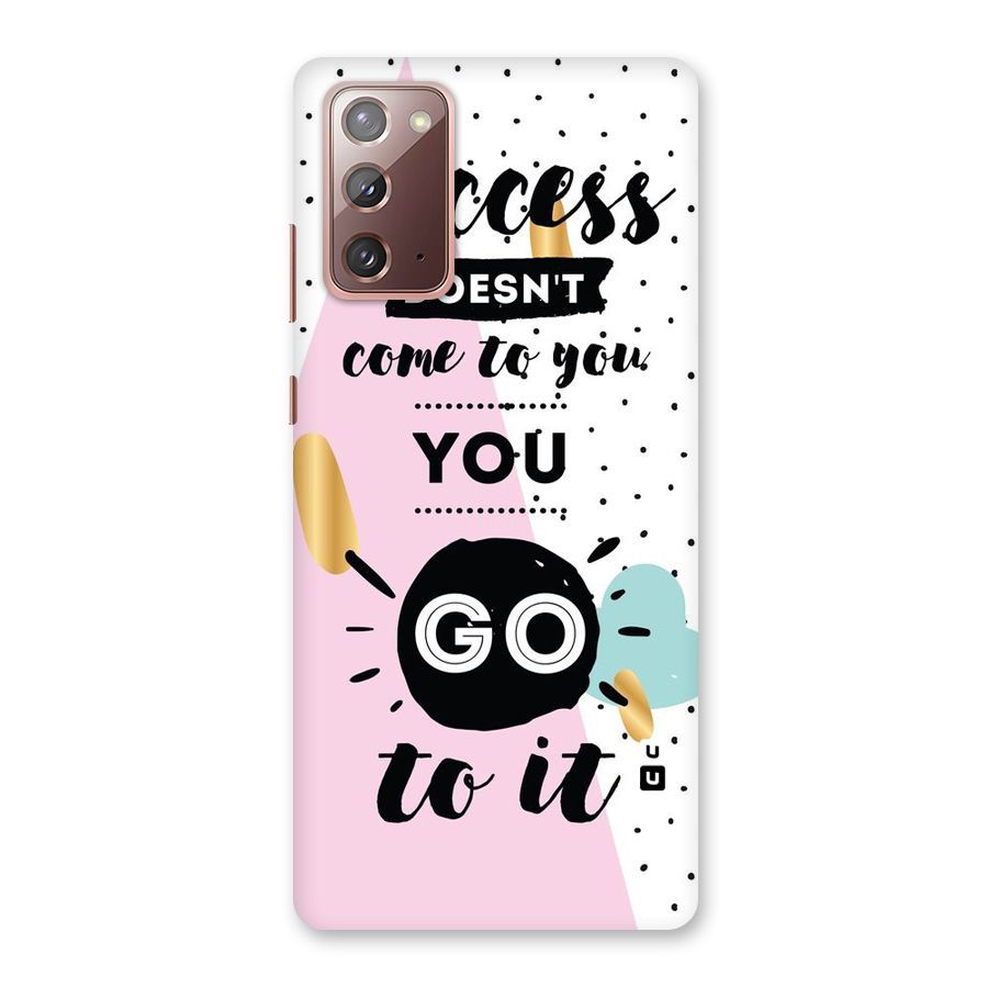 Go To Success Back Case for Galaxy Note 20