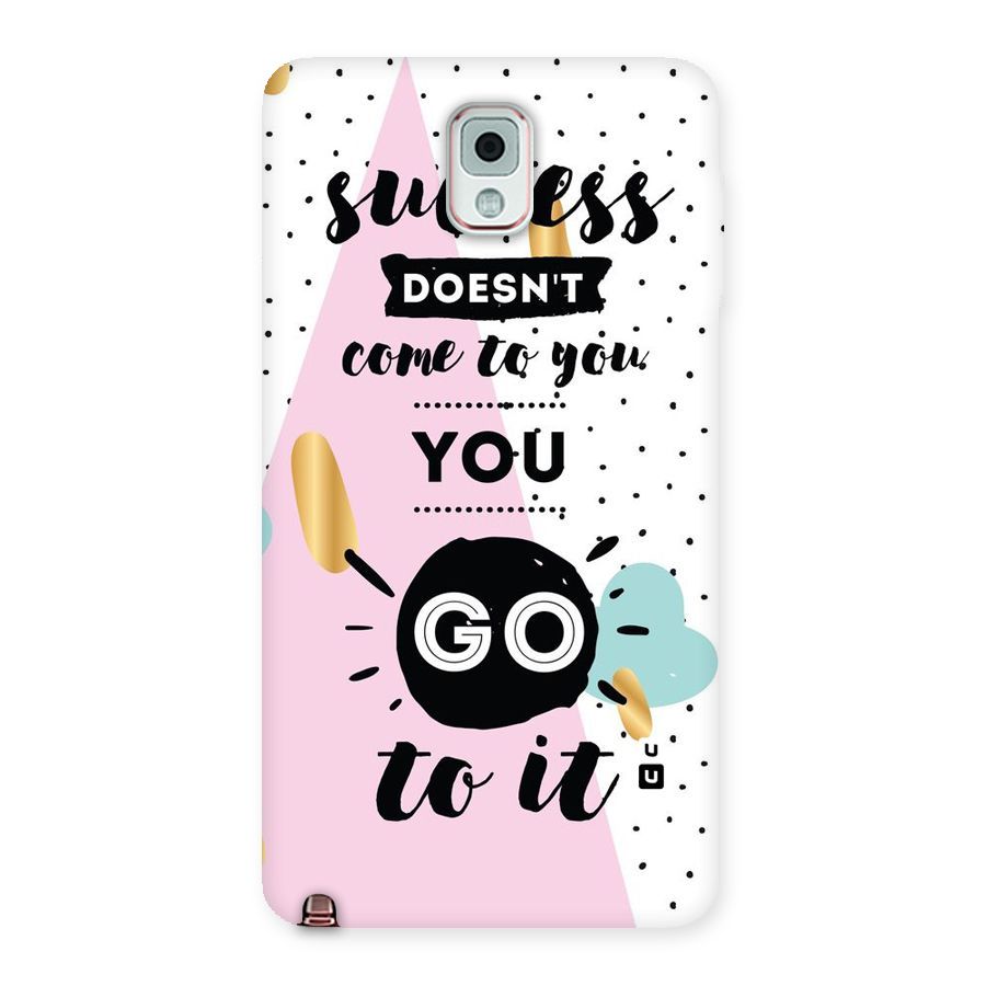 Go To Success Back Case for Galaxy Note 3