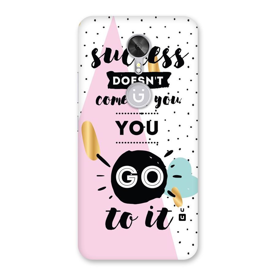 Go To Success Back Case for Gionee A1