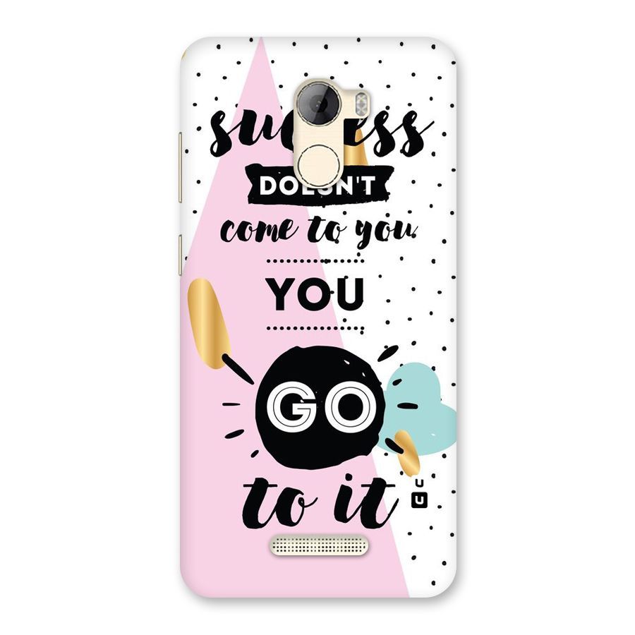 Go To Success Back Case for Gionee A1 LIte