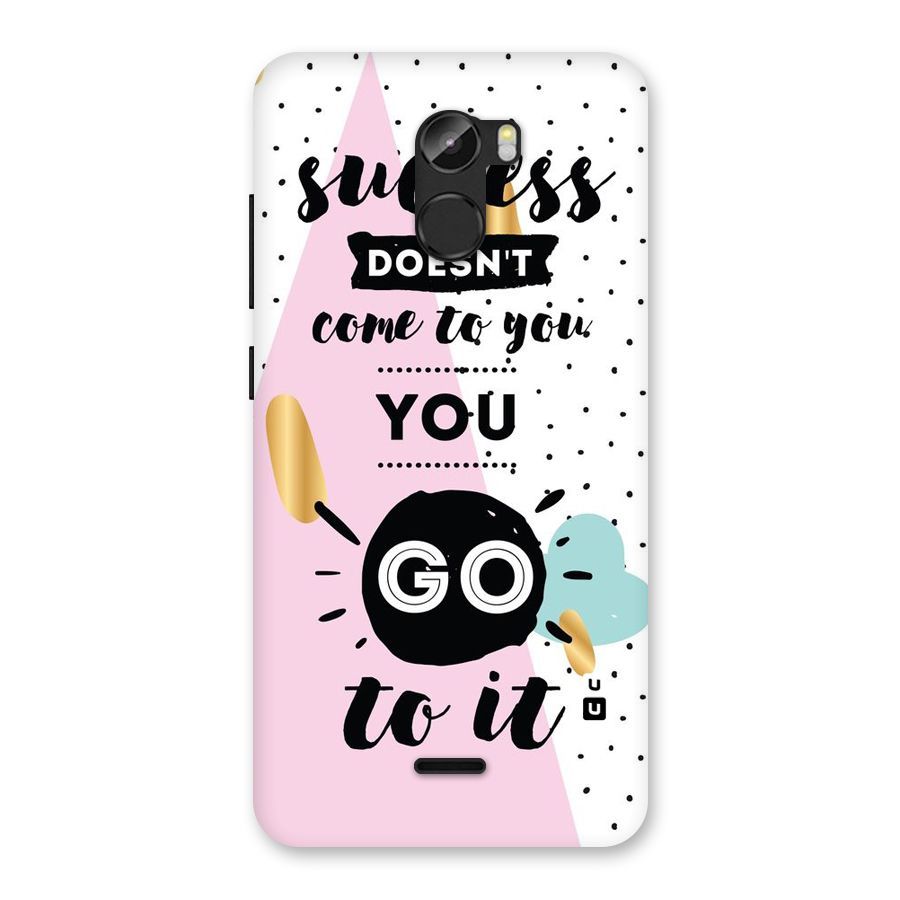 Go To Success Back Case for Gionee X1
