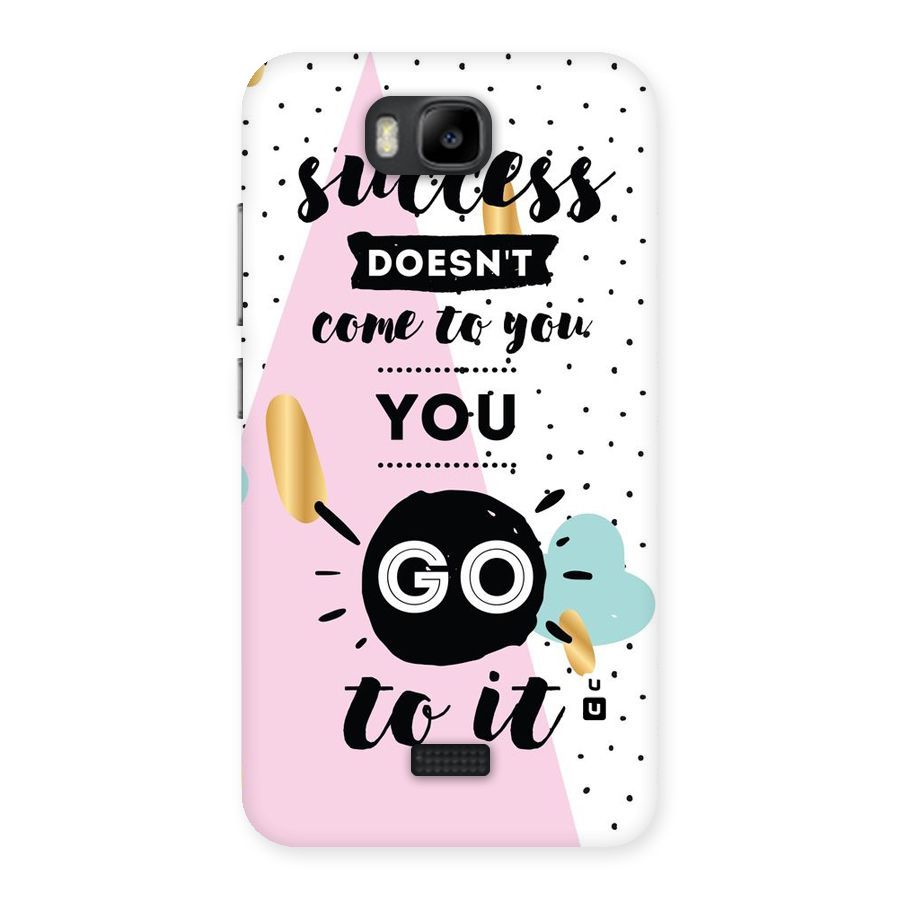 Go To Success Back Case for Honor Bee