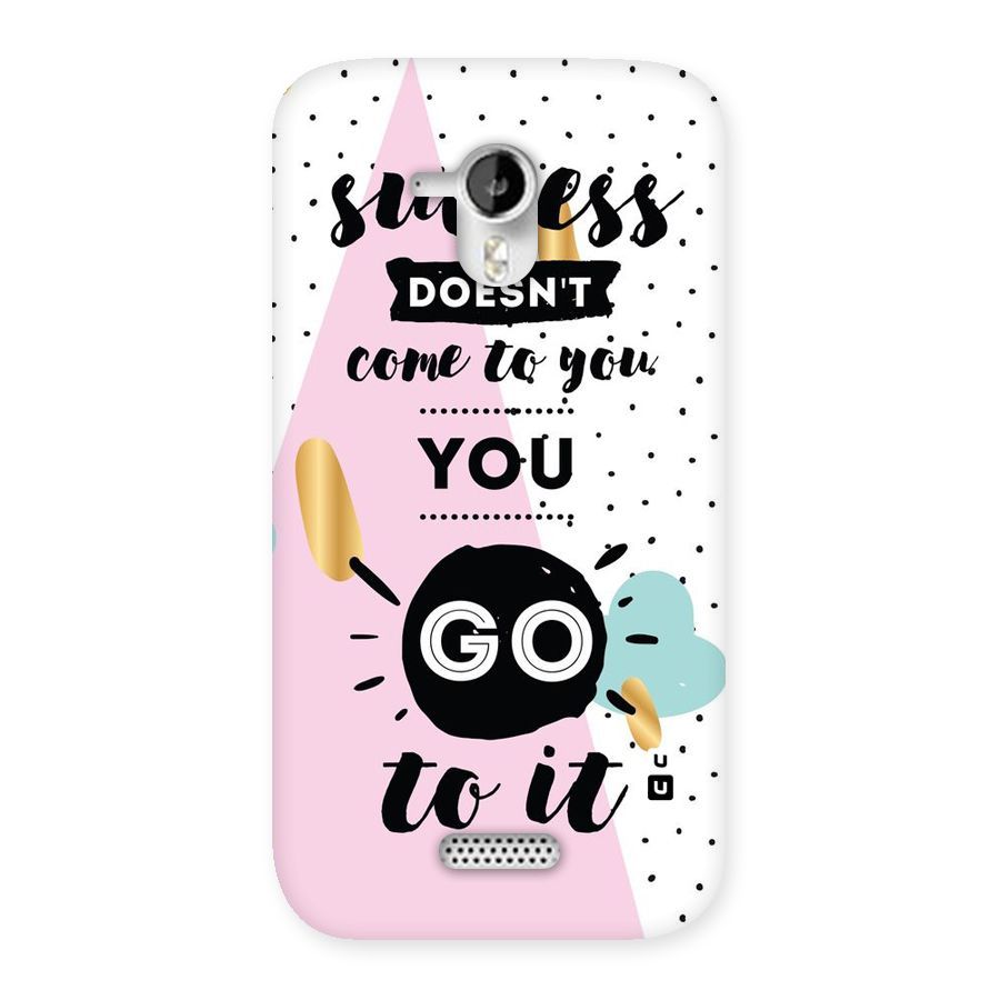 Go To Success Back Case for Micromax Canvas HD A116
