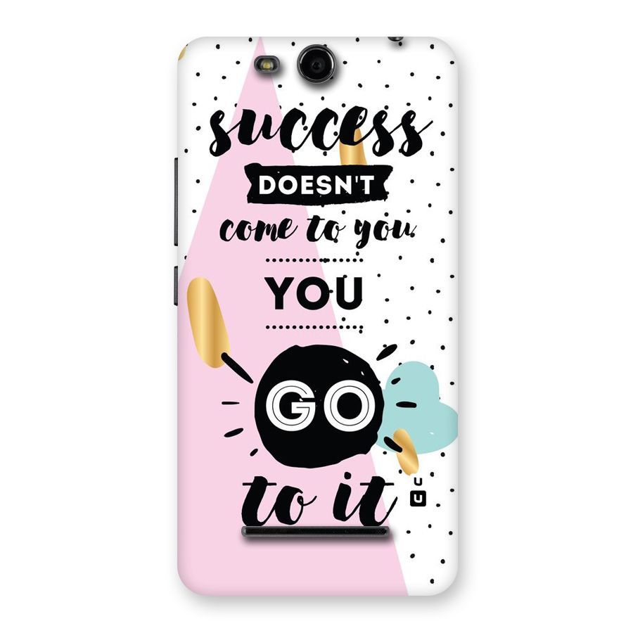 Go To Success Back Case for Micromax Canvas Juice 3 Q392