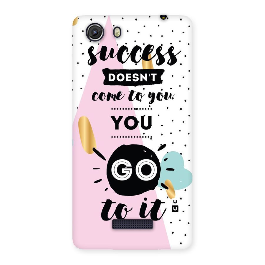 Go To Success Back Case for Micromax Unite 3