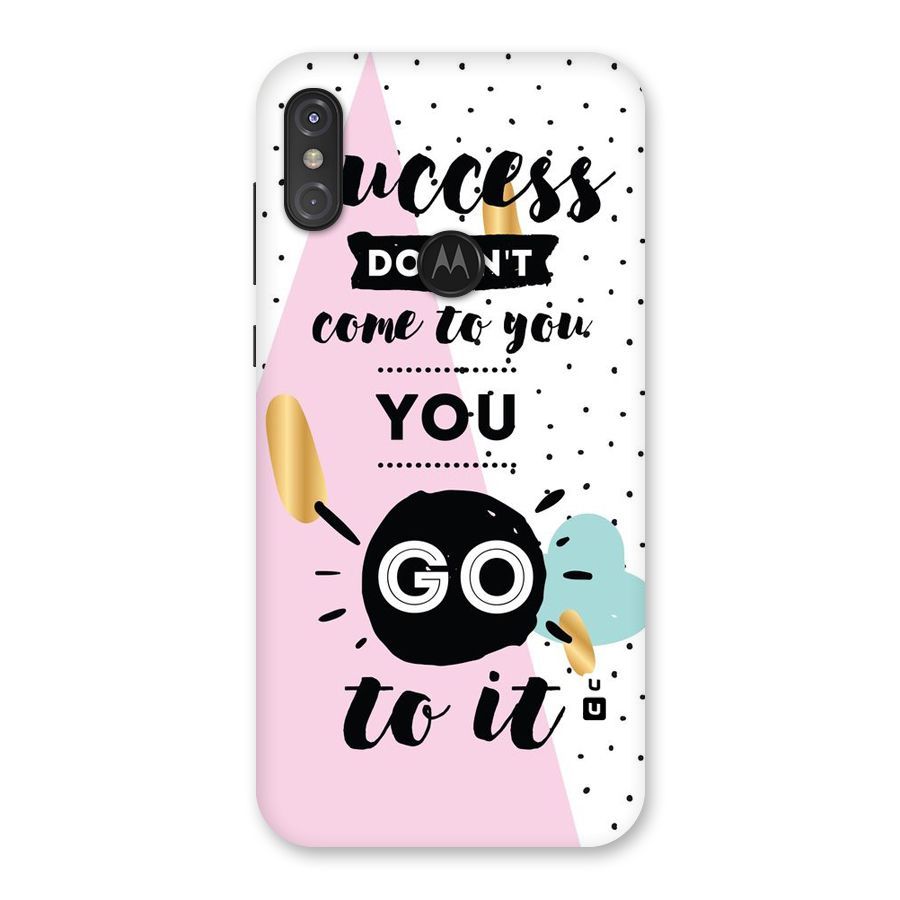Go To Success Back Case for Motorola One Power