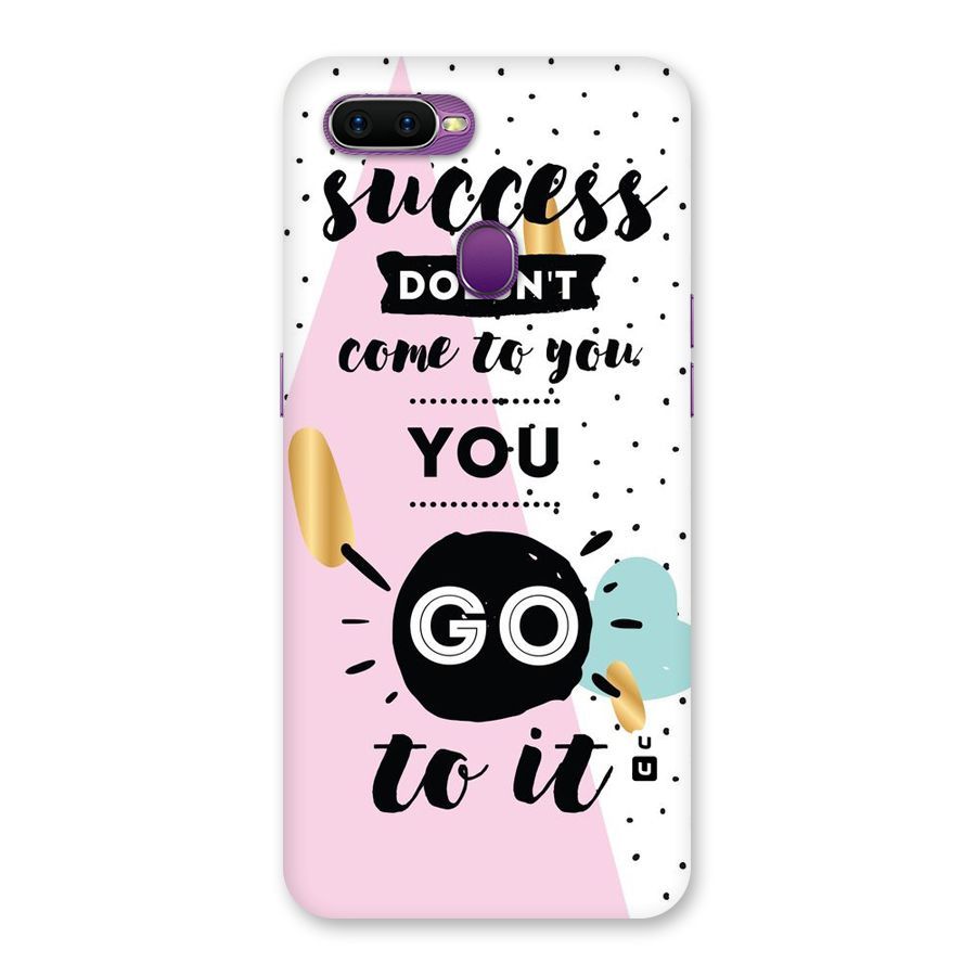 Go To Success Back Case for Oppo F9