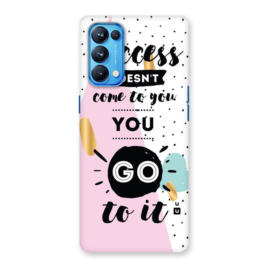 Go To Success Back Case for Oppo Reno5 Pro 5G