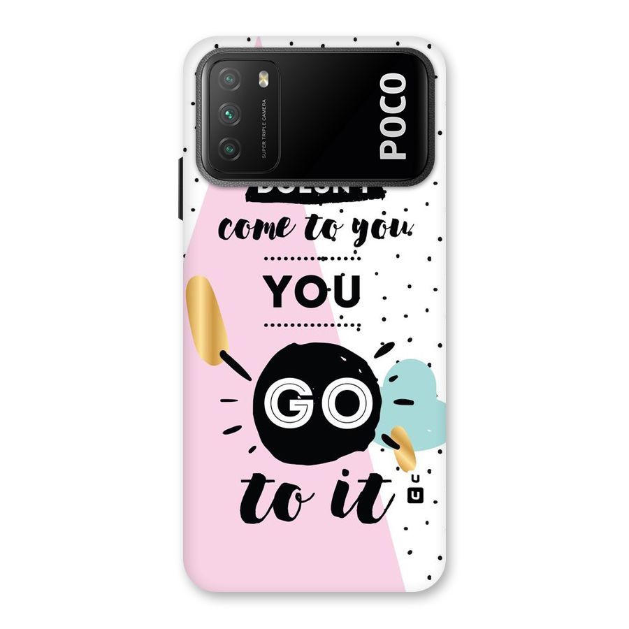 Go To Success Back Case for Poco M3
