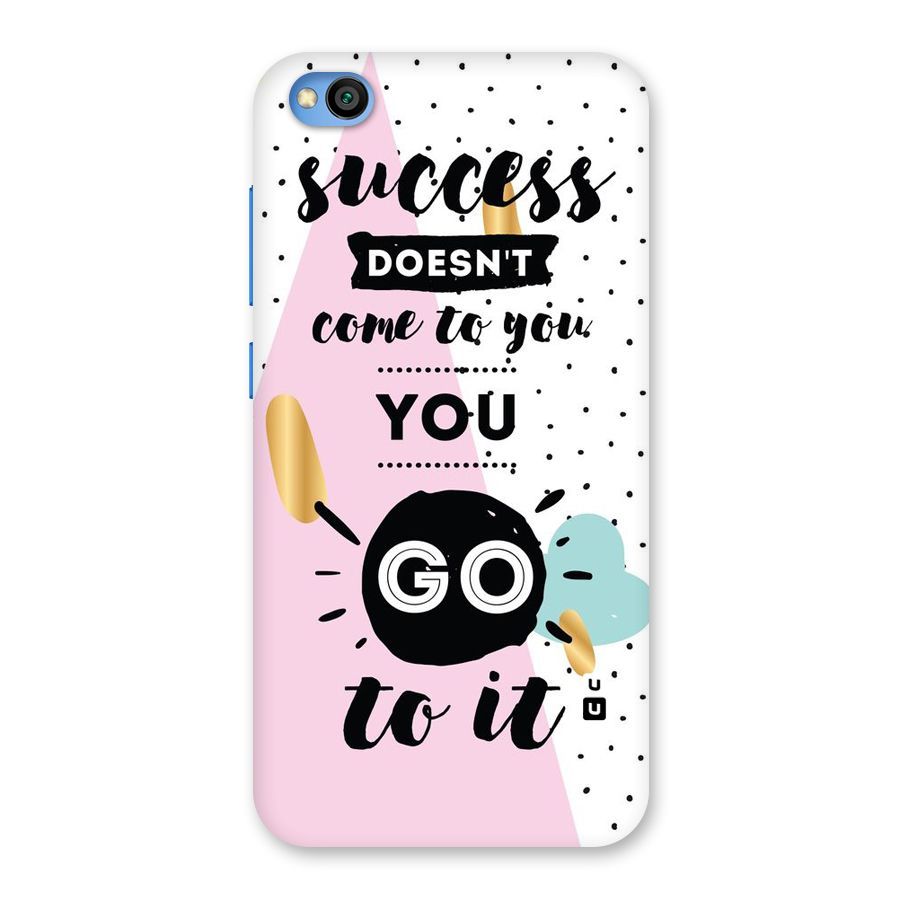 Go To Success Back Case for Redmi Go