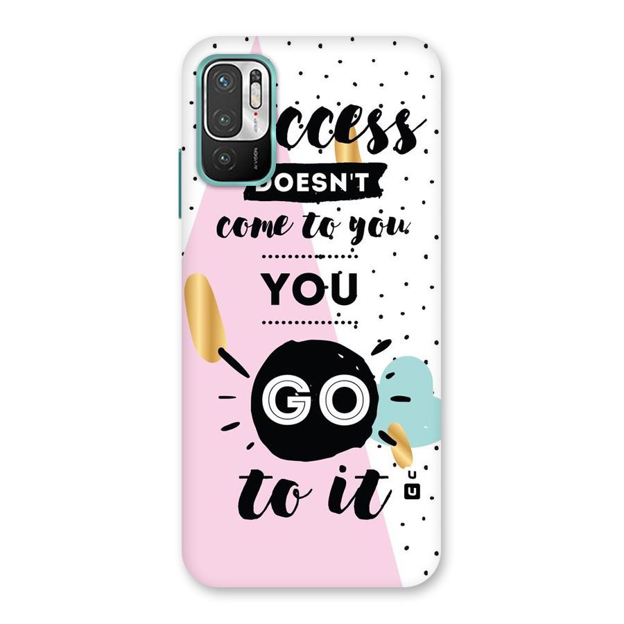 Go To Success Back Case for Redmi Note 10T 5G