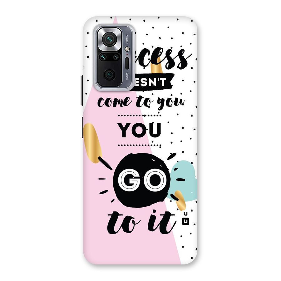 Go To Success Back Case for Redmi Note 10 Pro