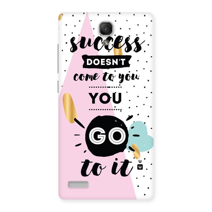 Go To Success Back Case for Redmi Note Prime