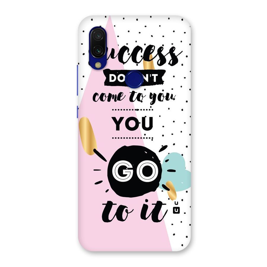 Go To Success Back Case for Redmi Y3