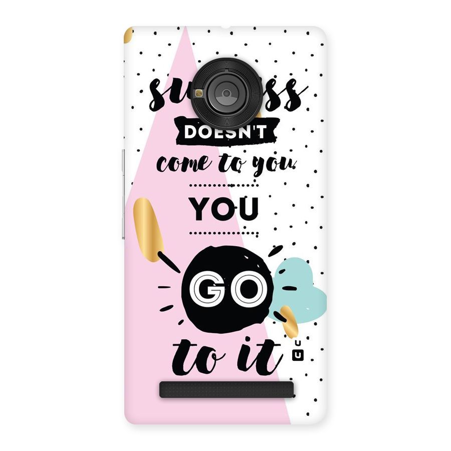 Go To Success Back Case for Yu Yunique