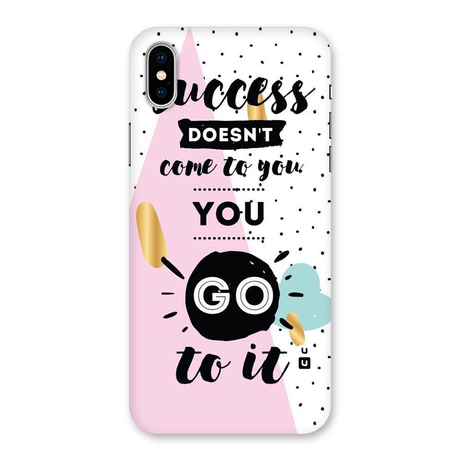 Go To Success Back Case for iPhone XS