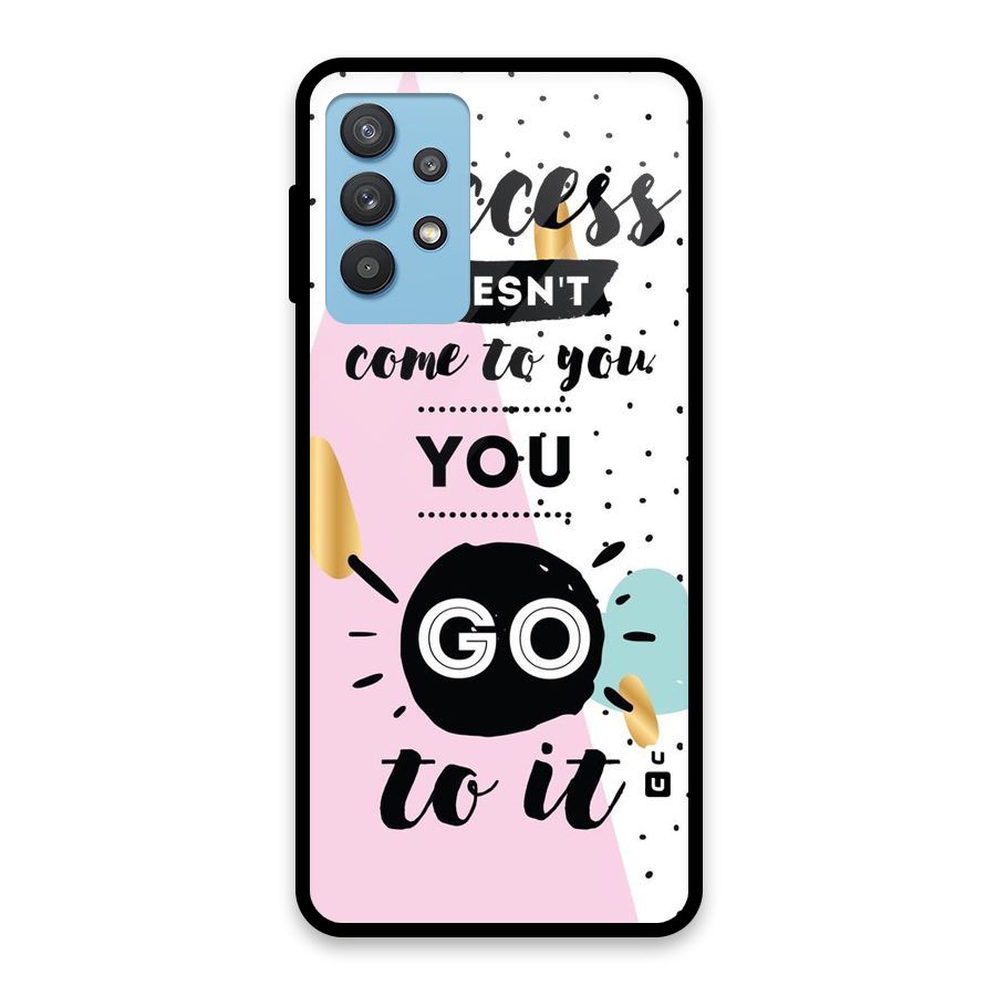 Go To Success Glass Back Case for Galaxy M32 5G