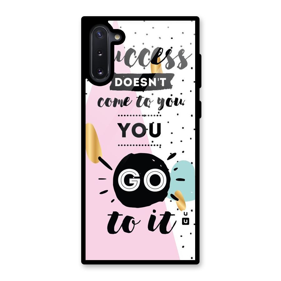 Go To Success Glass Back Case for Galaxy Note 10