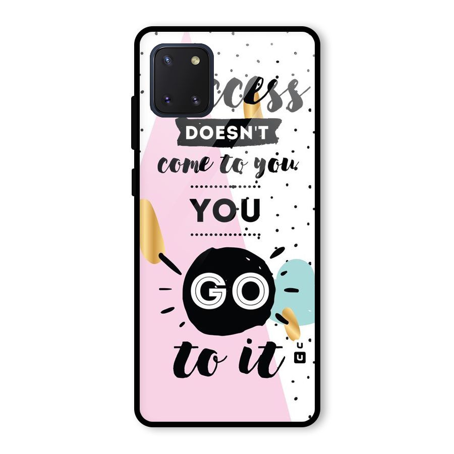 Go To Success Glass Back Case for Galaxy Note 10 Lite