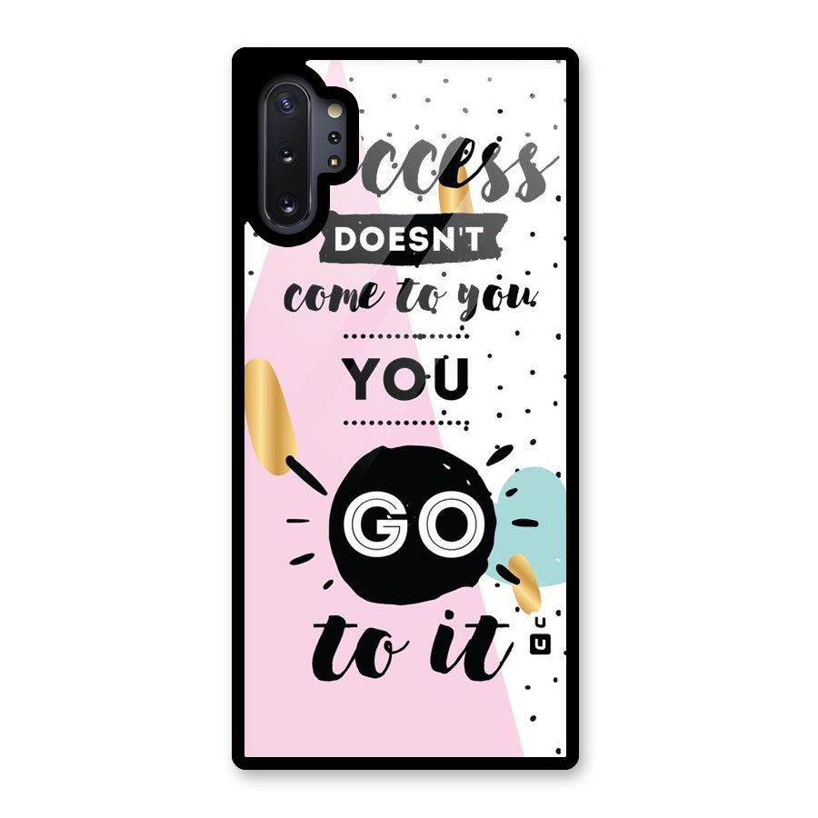 Go To Success Glass Back Case for Galaxy Note 10 Plus