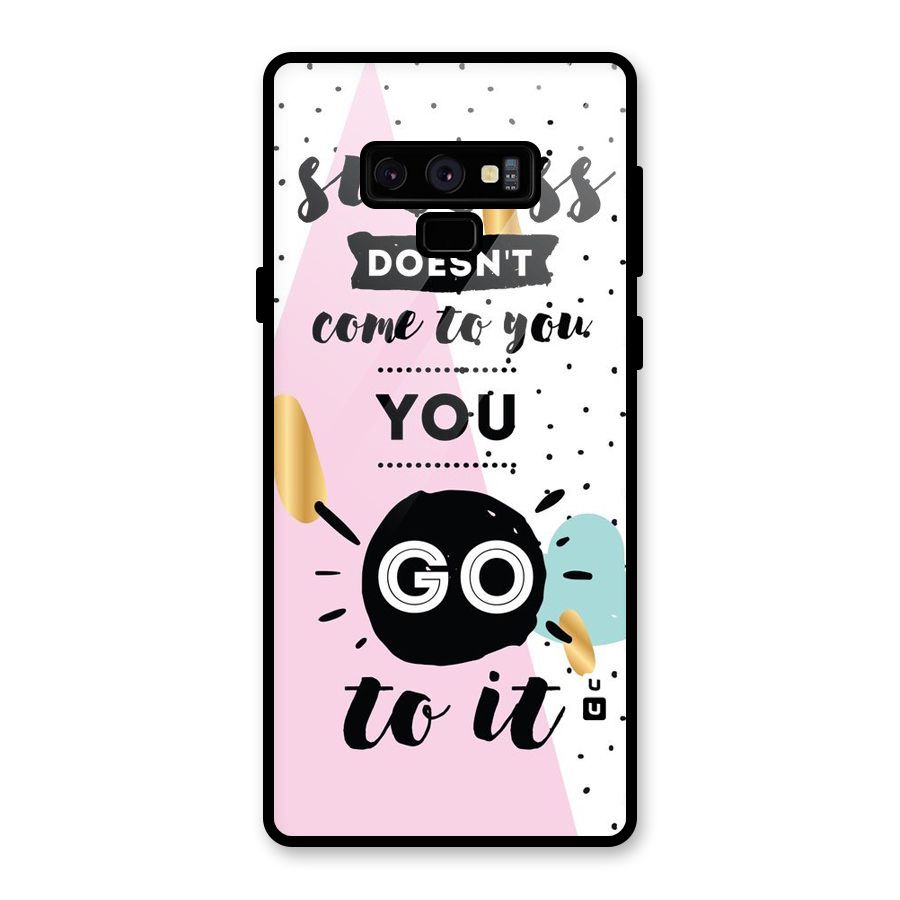 Go To Success Glass Back Case for Galaxy Note 9
