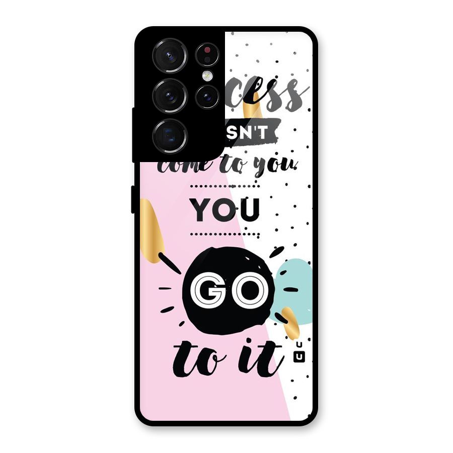 Go To Success Glass Back Case for Galaxy S21 Ultra 5G