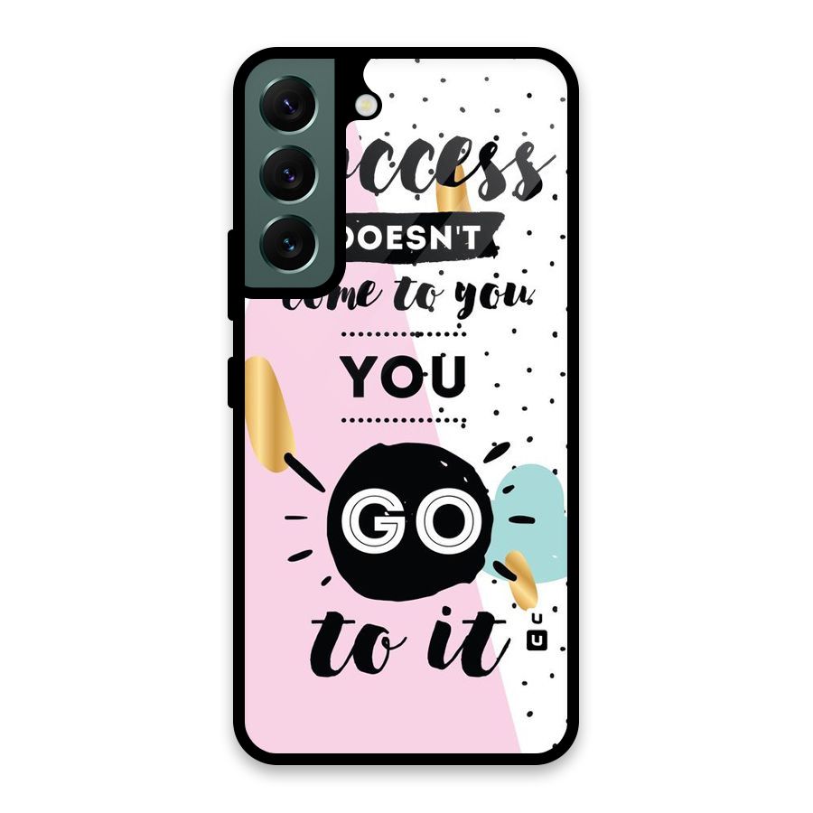 Go To Success Glass Back Case for Galaxy S22 5G