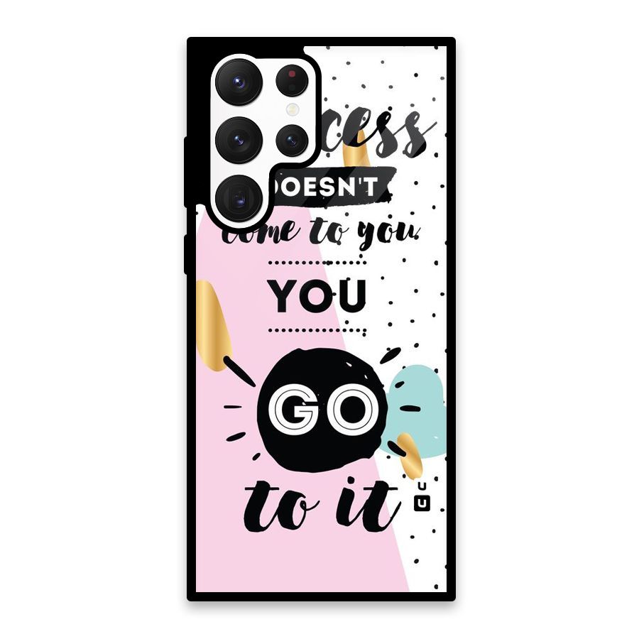 Go To Success Glass Back Case for Galaxy S22 Ultra 5G