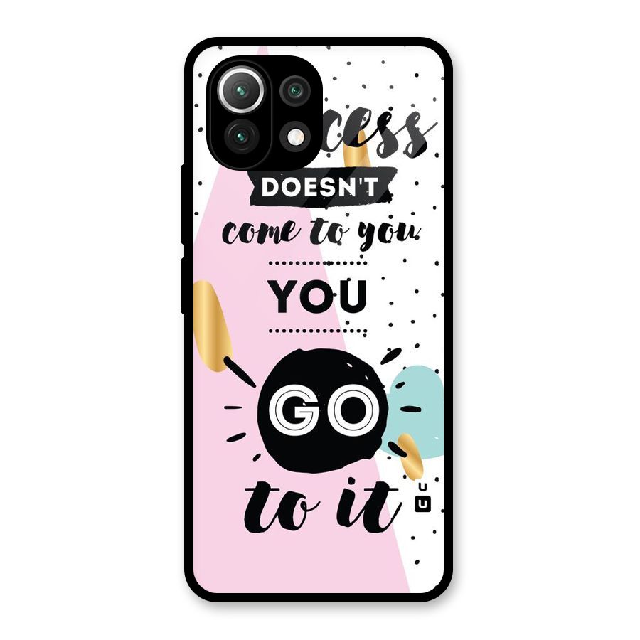 Go To Success Glass Back Case for Mi 11 Lite